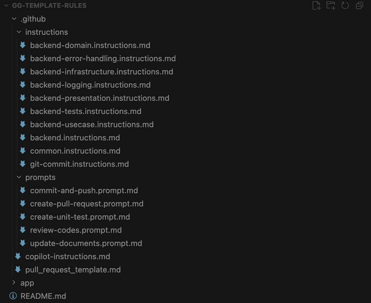 Custom Instructionsのテンプレートのイメージ